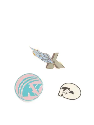 Kiko Kostadinov graphic-print Pins | Silver | FARFETCH