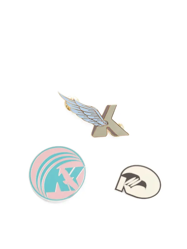 Kiko Kostadinov グラフィック ピン | ゴールドトーン | FARFETCH JP