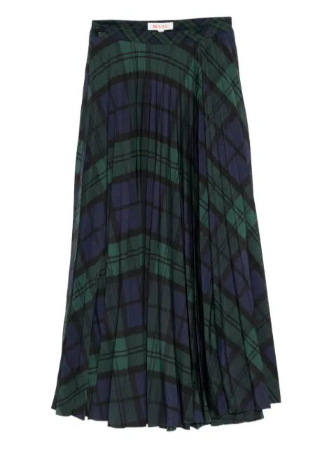 MASU pleated wrap skirt
