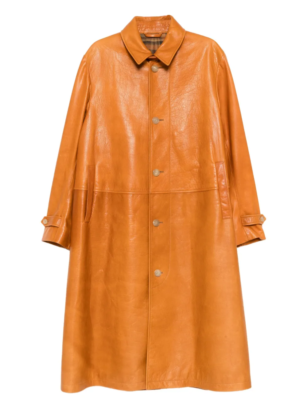 Bode Continental Coat In Orange