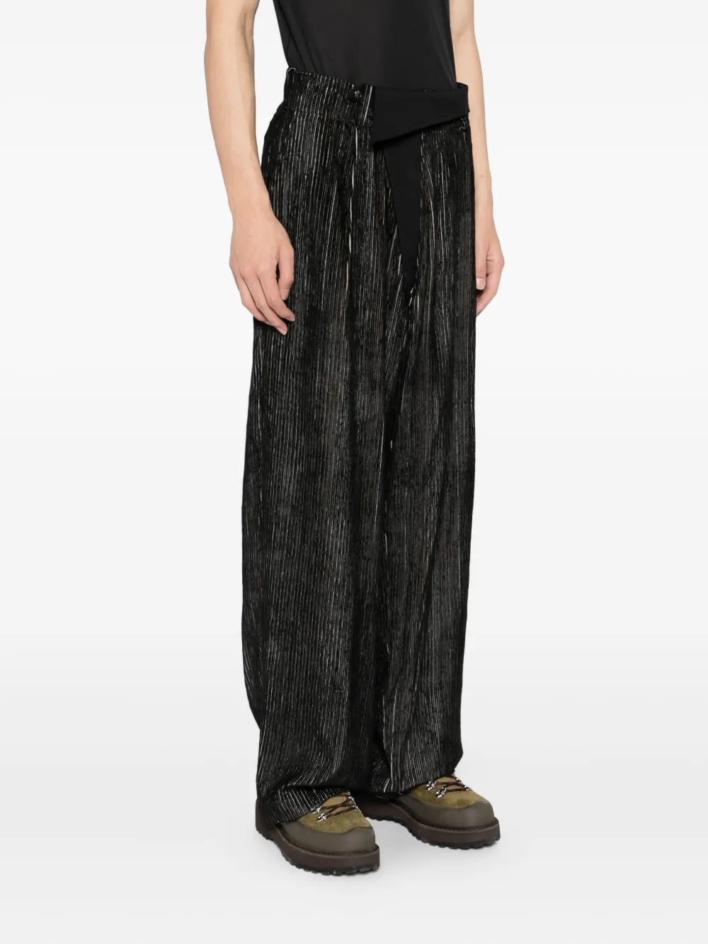 Kiko Kostadinov Navin Wide Trousers In Black