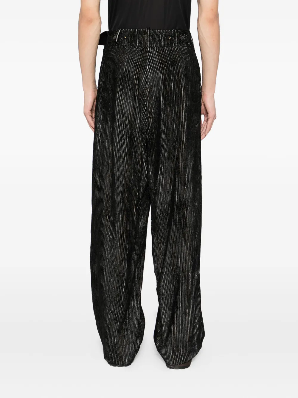 Kiko Kostadinov Navin Wide Trousers In Black