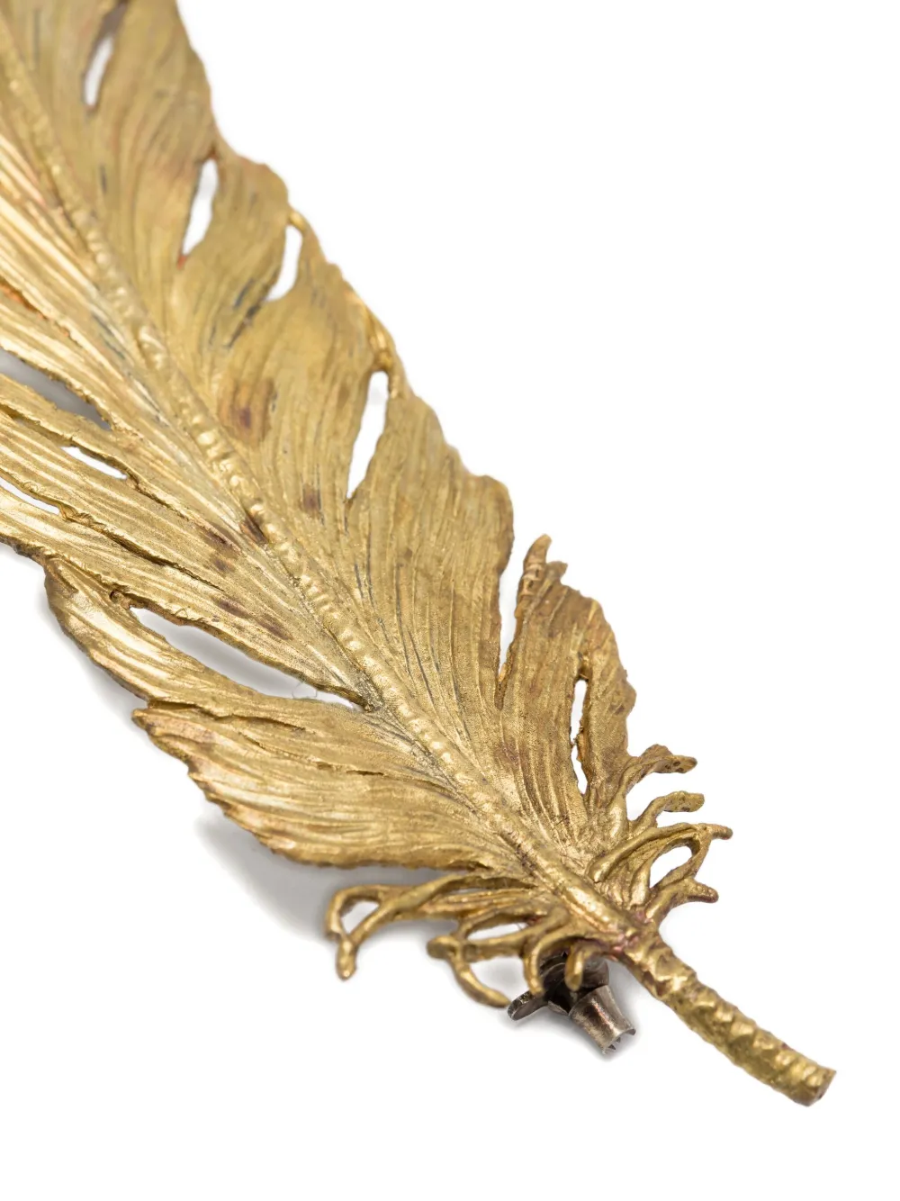 Undercover Feather Shape Broches In Gold