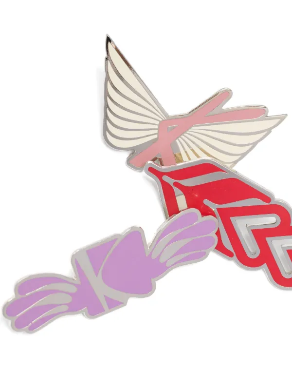 Kiko Kostadinov graphic-print Pins | Silver | FARFETCH