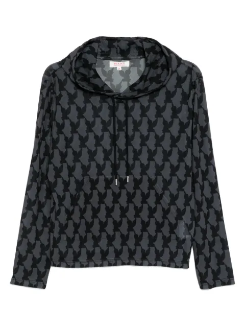 MASU all-over graphic print hoodie