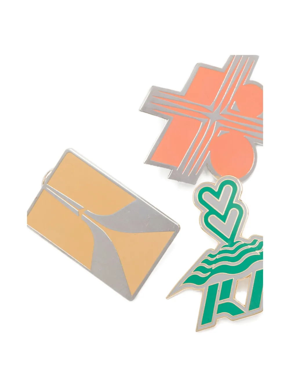Kiko Kostadinov Graphic-print Pins In Multi