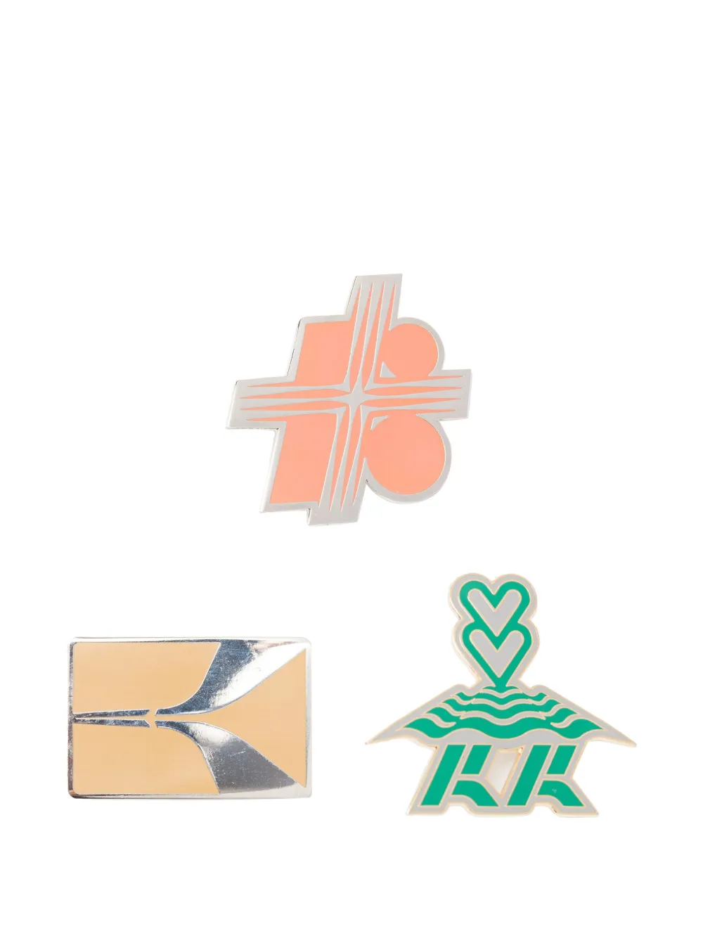 Kiko Kostadinov دبابيس بطبعة جرافيك | ذهبي | Image 1