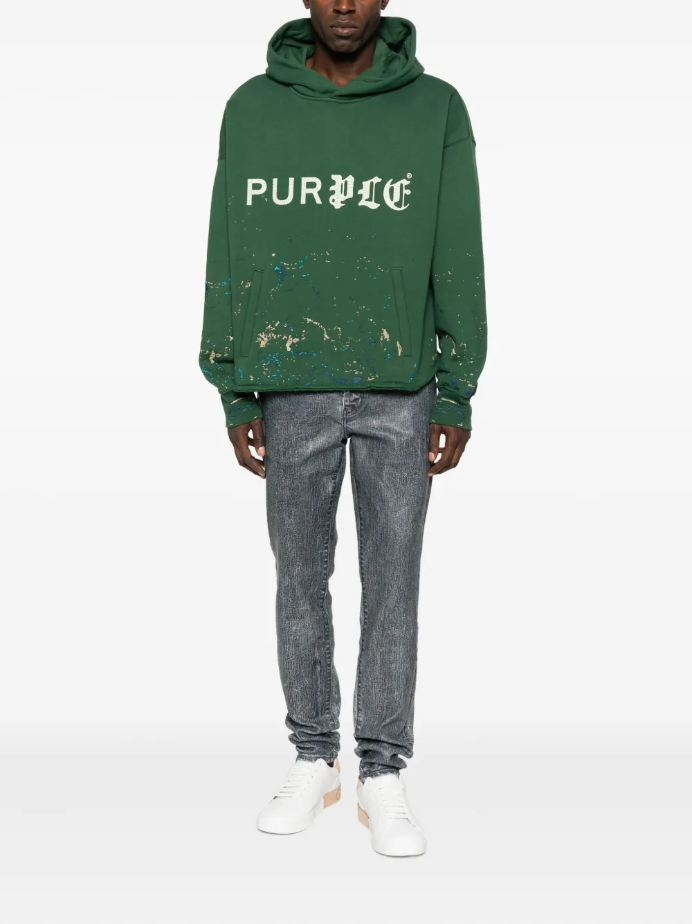 Purple Brand acid-wash jeans - Blauw