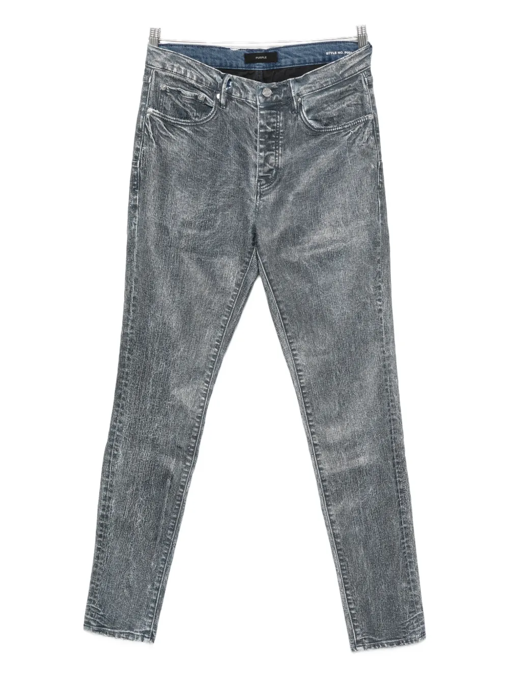 Purple Brand acid-wash jeans - Blu