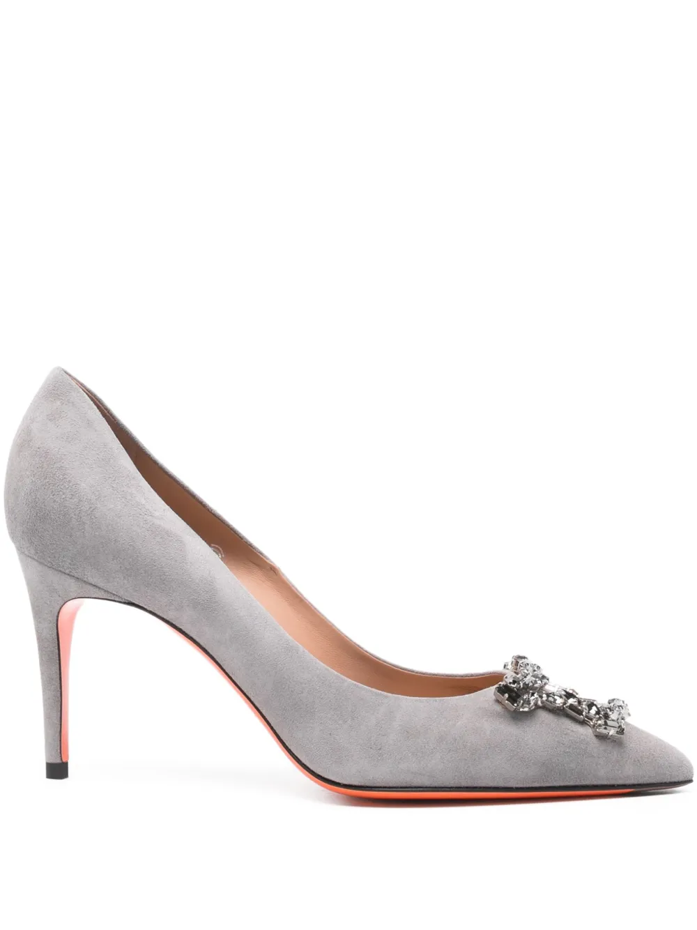 Santoni Verfraaide pumps Grijs