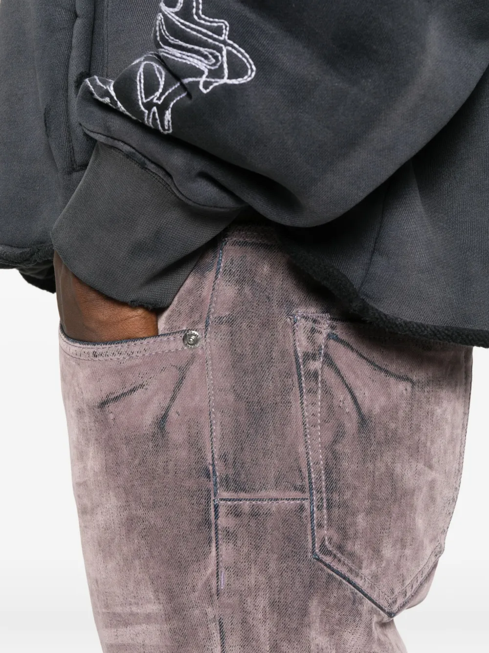 Purple Brand Jeans met vijf zakken Paars