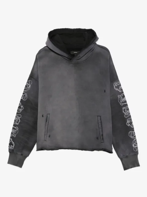 Purple Brand hoodie con efecto envejecido