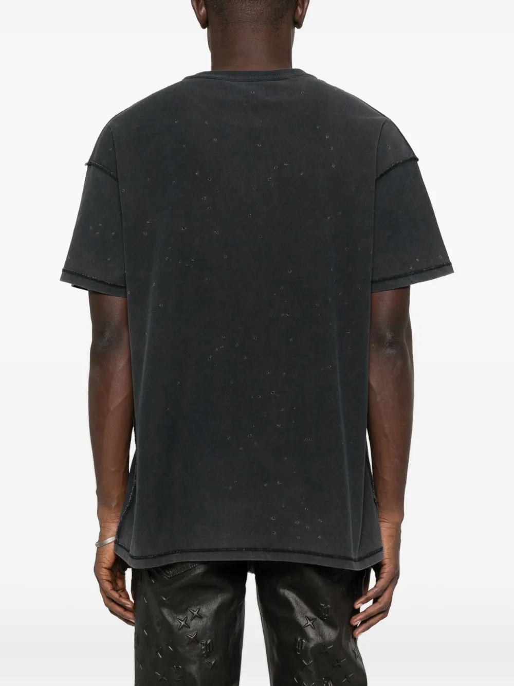 Purple Brand T-shirt met grafische print Zwart