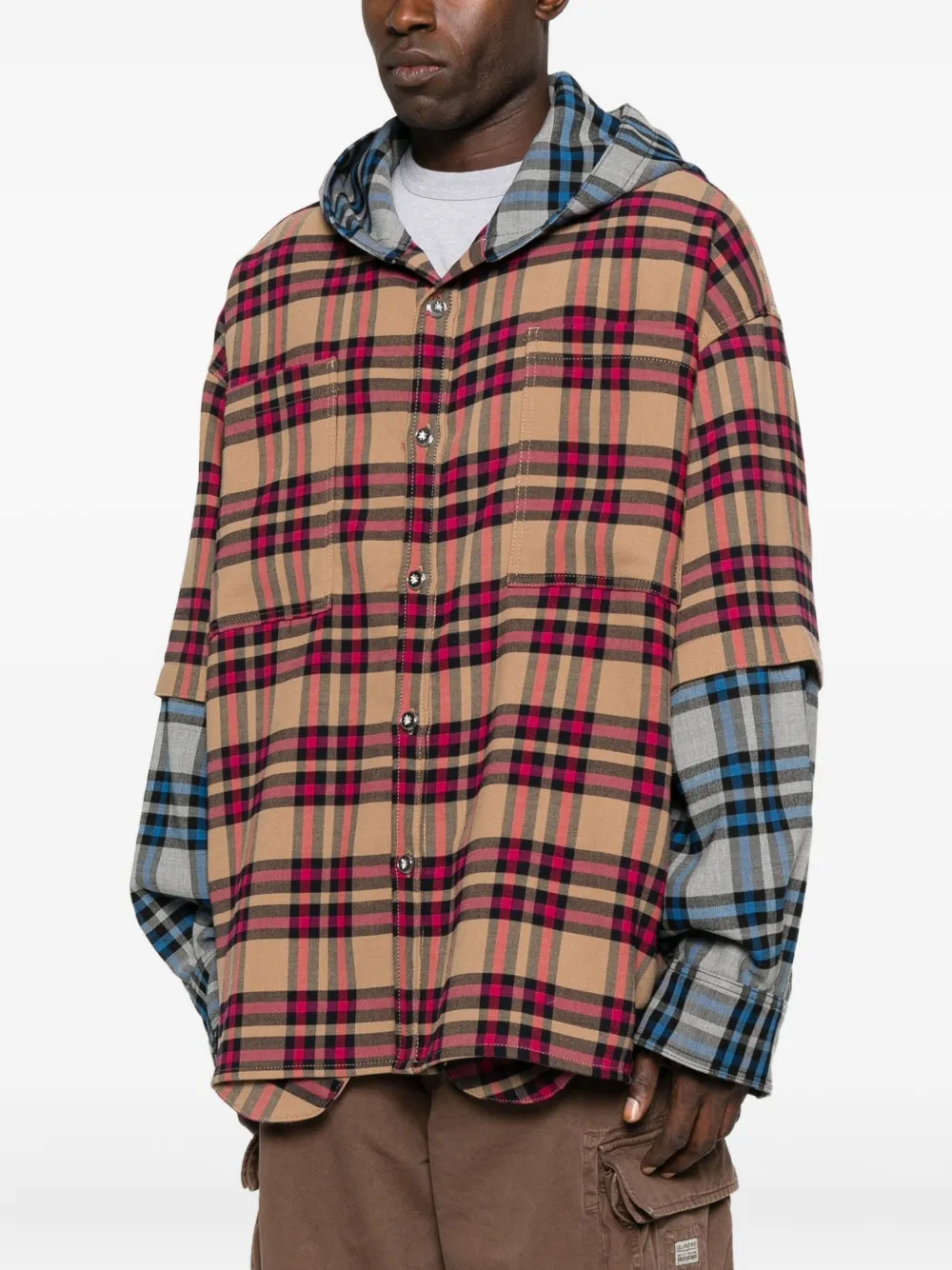  Pdf Imperméable En Patchwork - Marron 