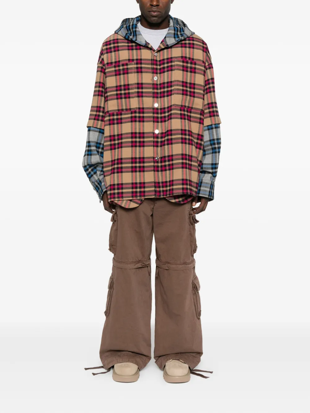PDF patchwork hooded jacket | Shirt Jackets | Image 2
