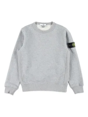 Stone Island Junior ロゴ スウェットシャツ | ブルー | FARFETCH JP
