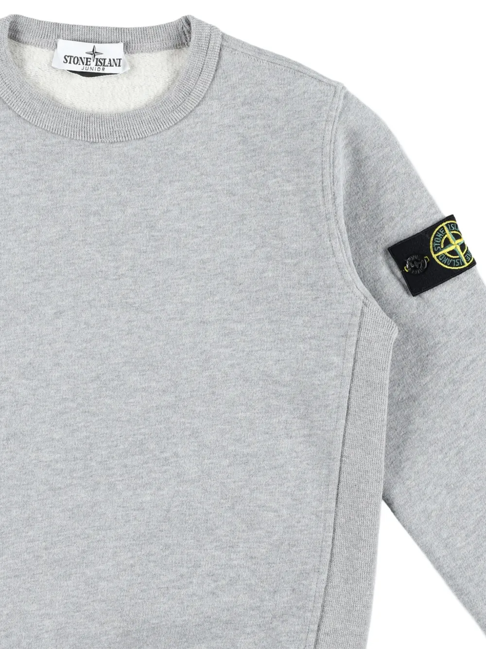 Stone Island Junior Sweater met Compass-logopatch Grijs