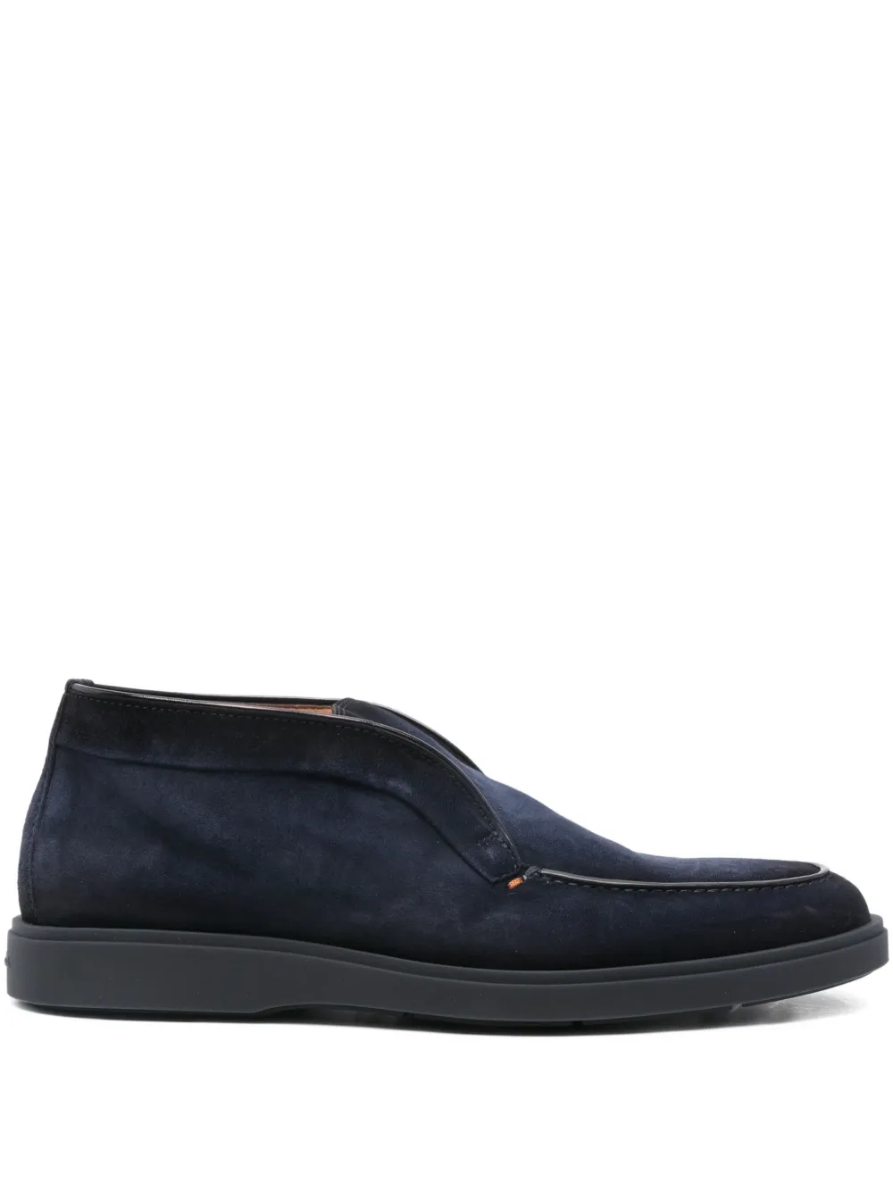 Santoni Suède loafers Blauw
