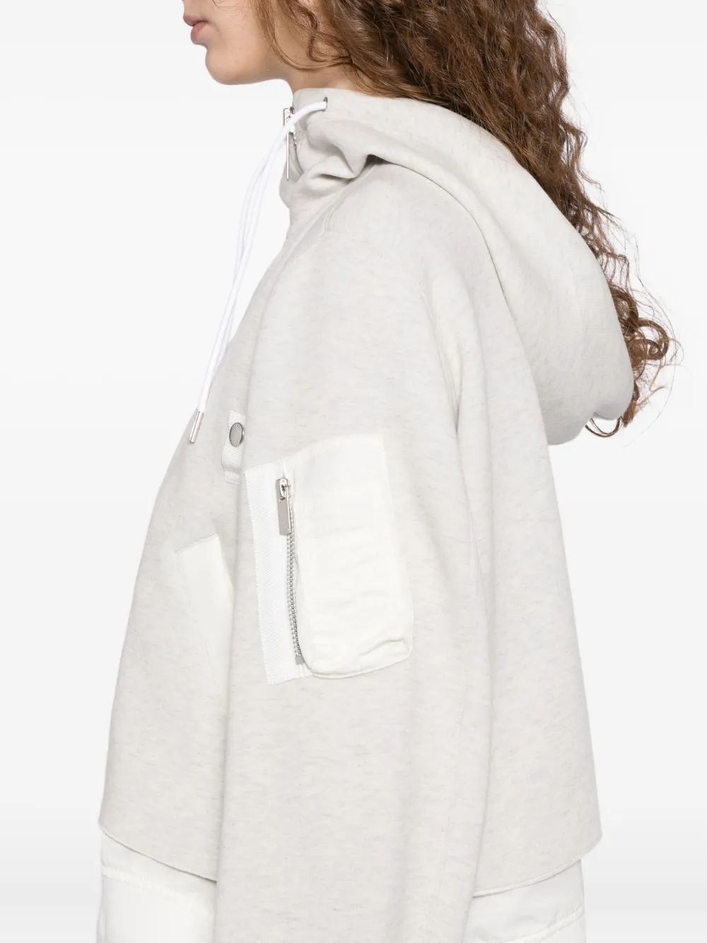 sacai Asymmetrisch jack Beige