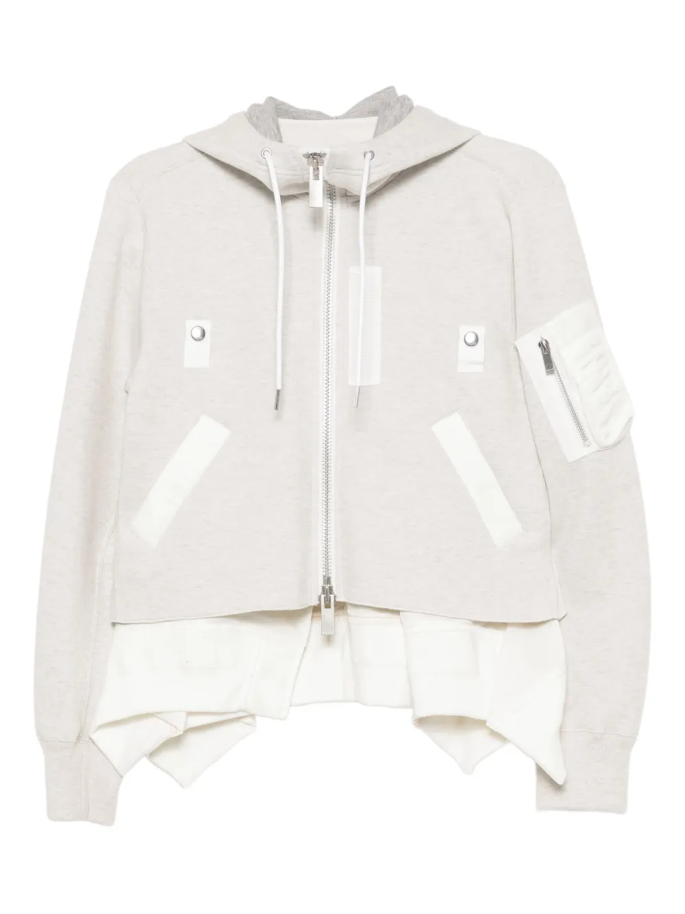 sacai asymmetric jacket | Neutrals | Image 1