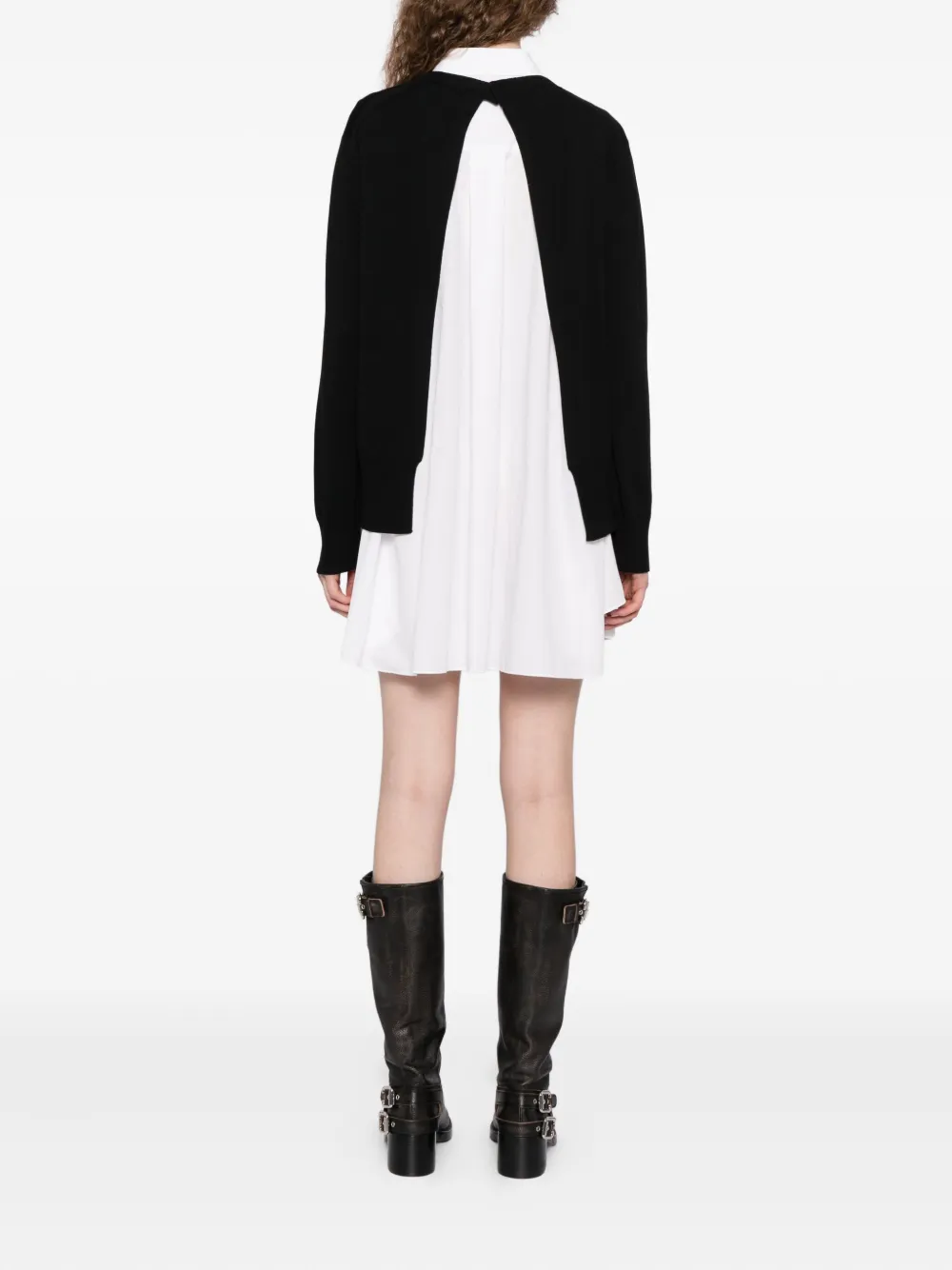 sacai Blousejurk met klassieke kraag Wit