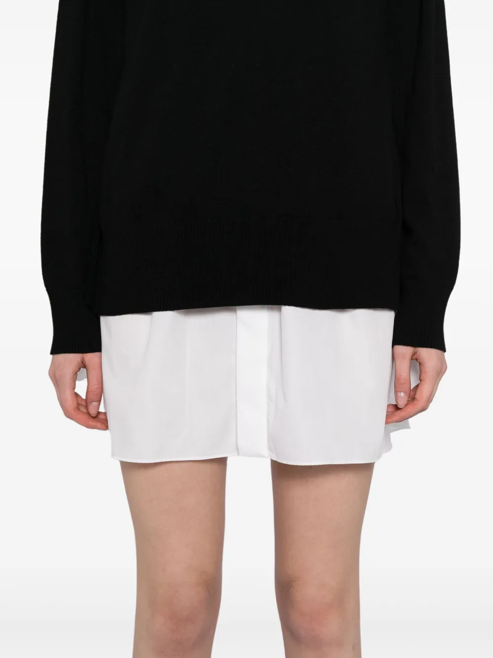 sacai Blousejurk met klassieke kraag Wit