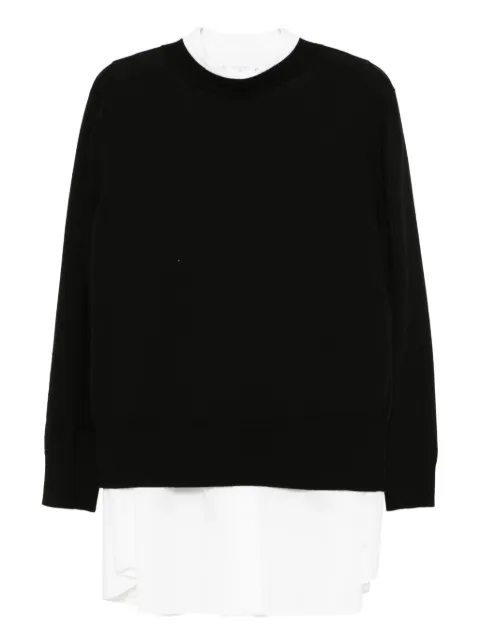 sacai vestido camisero con cuello clásico