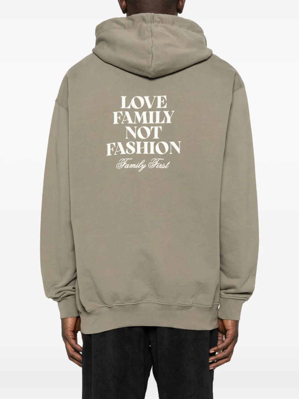 Family First Lfnf Slogan Hoodie In Green