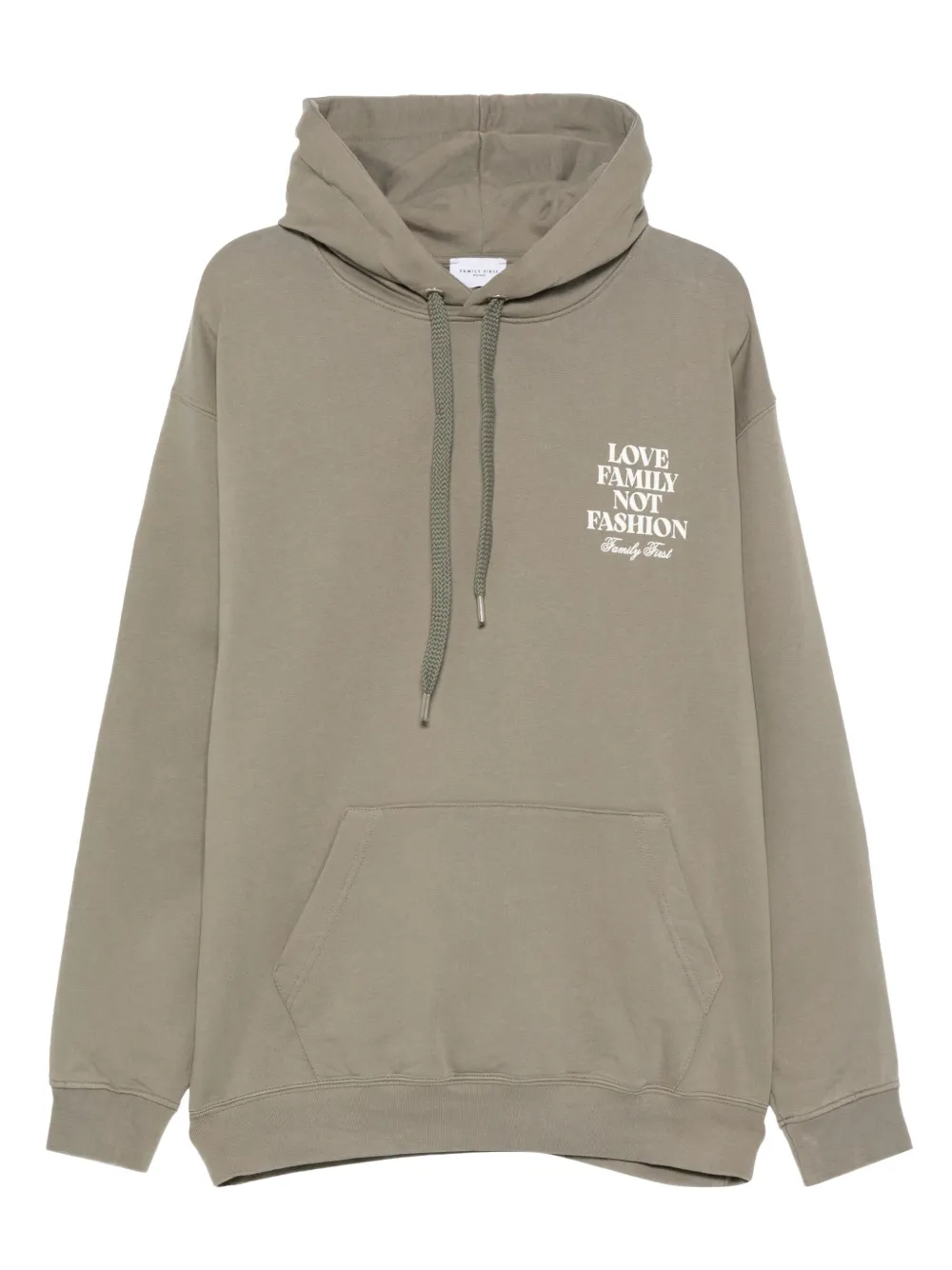 Family First Lfnf Slogan Hoodie In Green