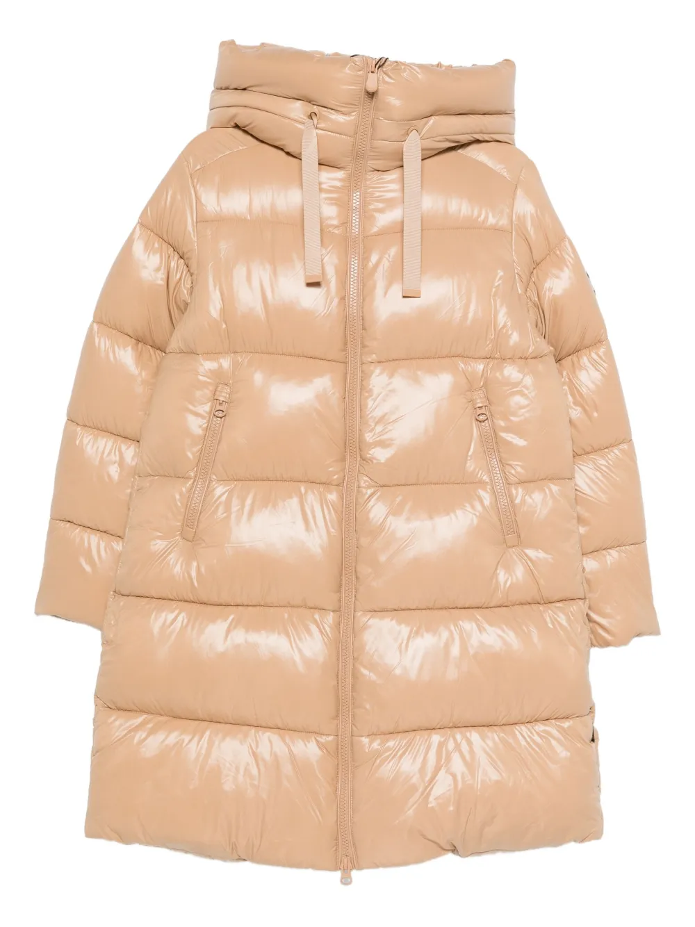 Save The Duck Hooded Puffer Coat In Neutral