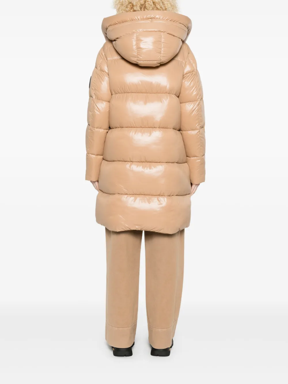 Save The Duck Donsjas met capuchon Beige