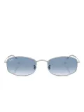 Ray-Ban geometric-frame sunglasses - Silver