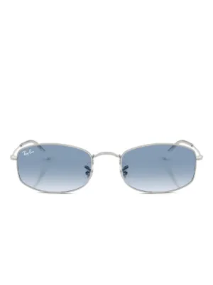 Ray-Ban オーバルフレーム サングラス | シルバートーン | FARFETCH JP