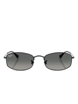 【Ray-Ban】ブラック オーバルサングラス Ray-Ban オーバルフレーム サングラス | ブラック | FARFETCH JP
