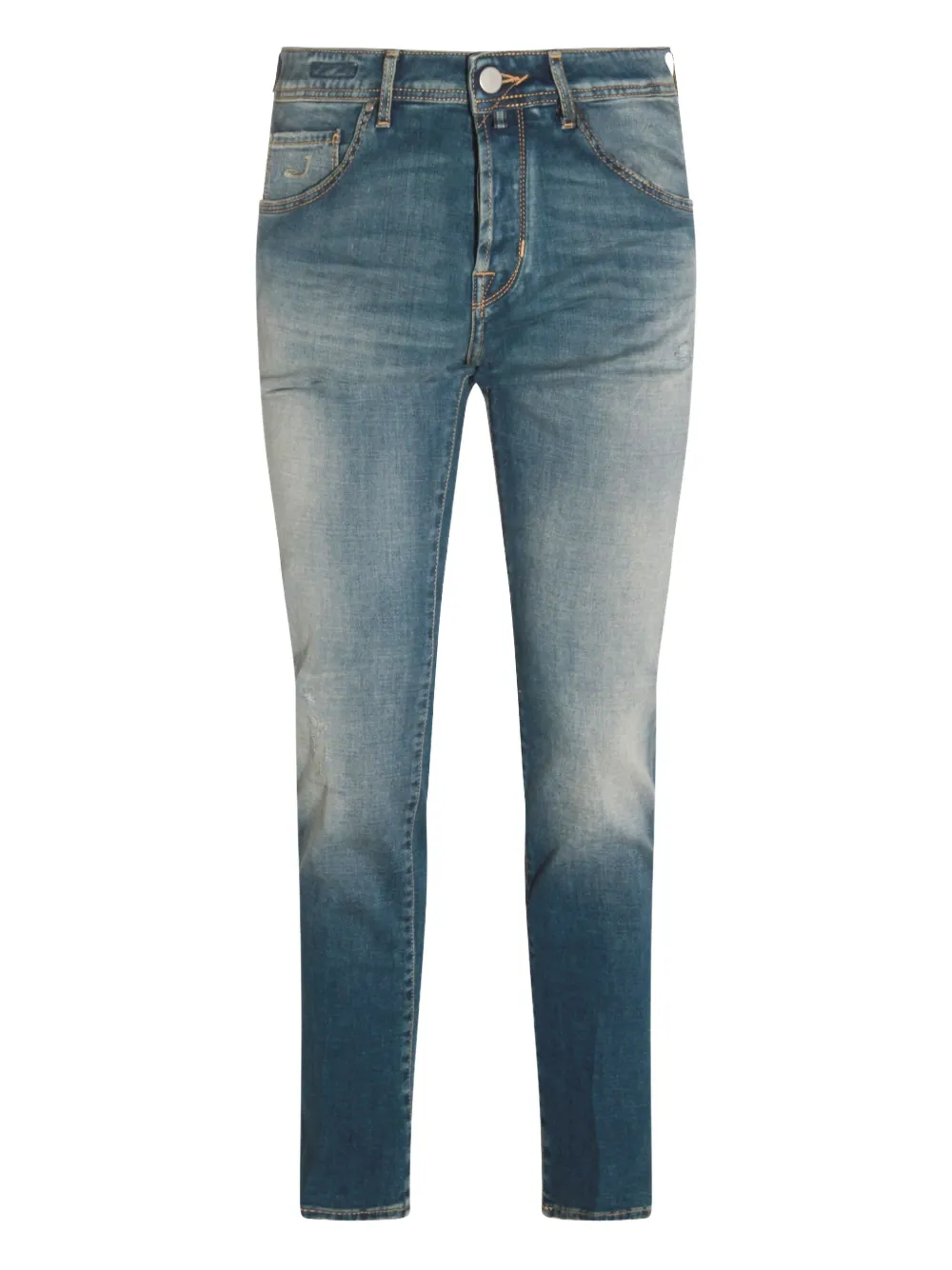 Jacob Cohën faded distressed jeans - Blu