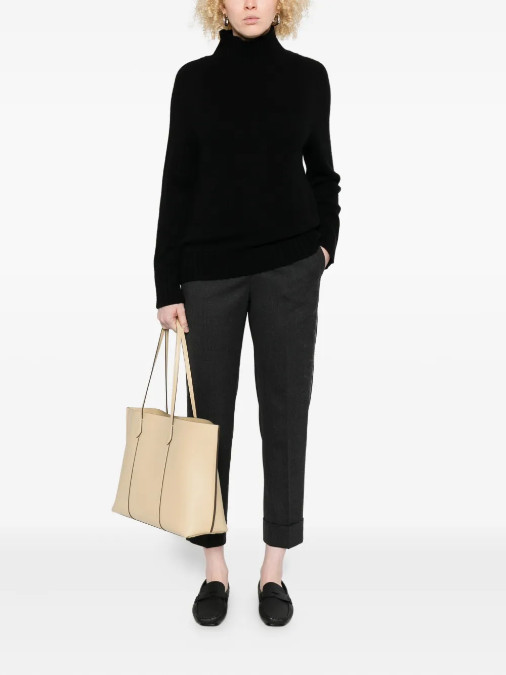 Peserico Cropped broek - Grijs