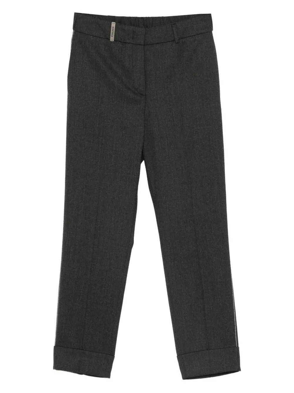 Peserico cropped cuffed trousers | Grey | Image 1