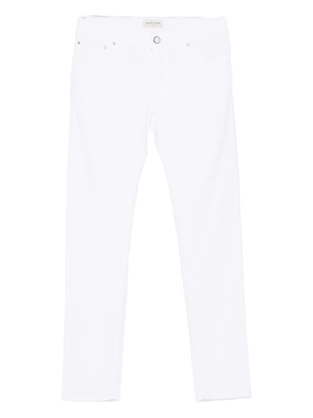 Jacob Cohen Five-pocket Trousers In White
