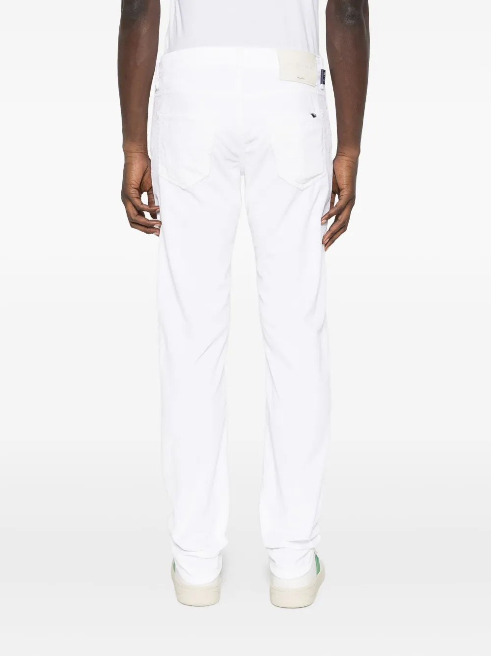 Jacob Cohen Five-pocket Trousers In White