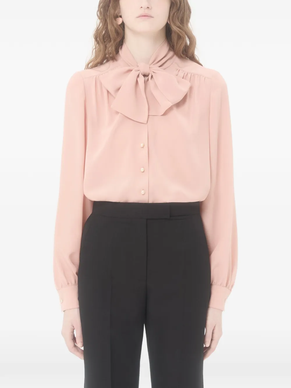 Valentino Garavani リボンディテール ブラウス | ピンク | FARFETCH JP