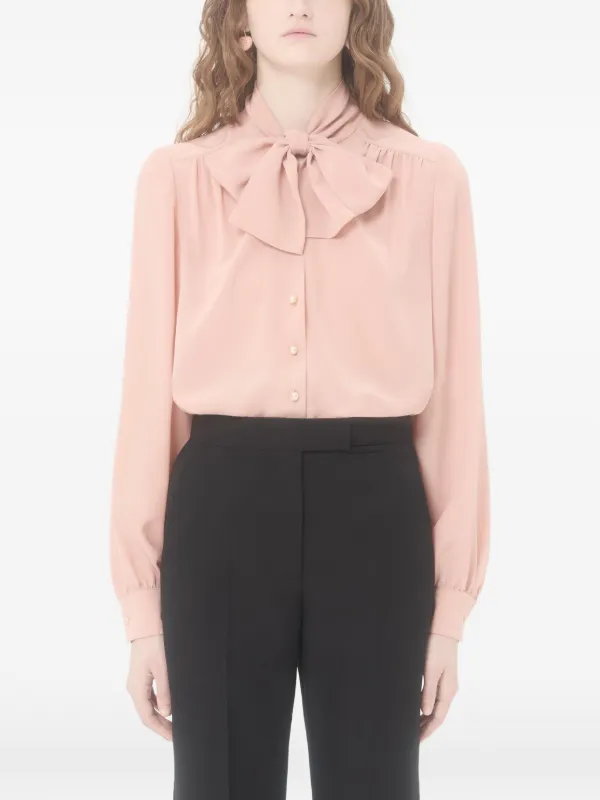 Valentino Garavani リボンディテール ブラウス | ピンク | FARFETCH JP