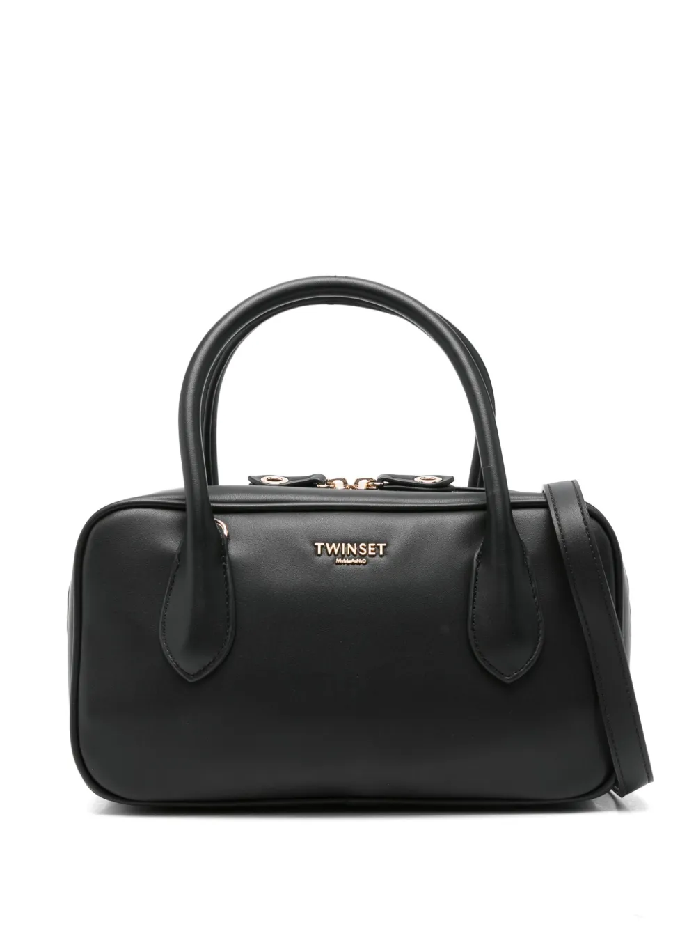 TWINSET logo-lettering tote bag | Black | Image 1