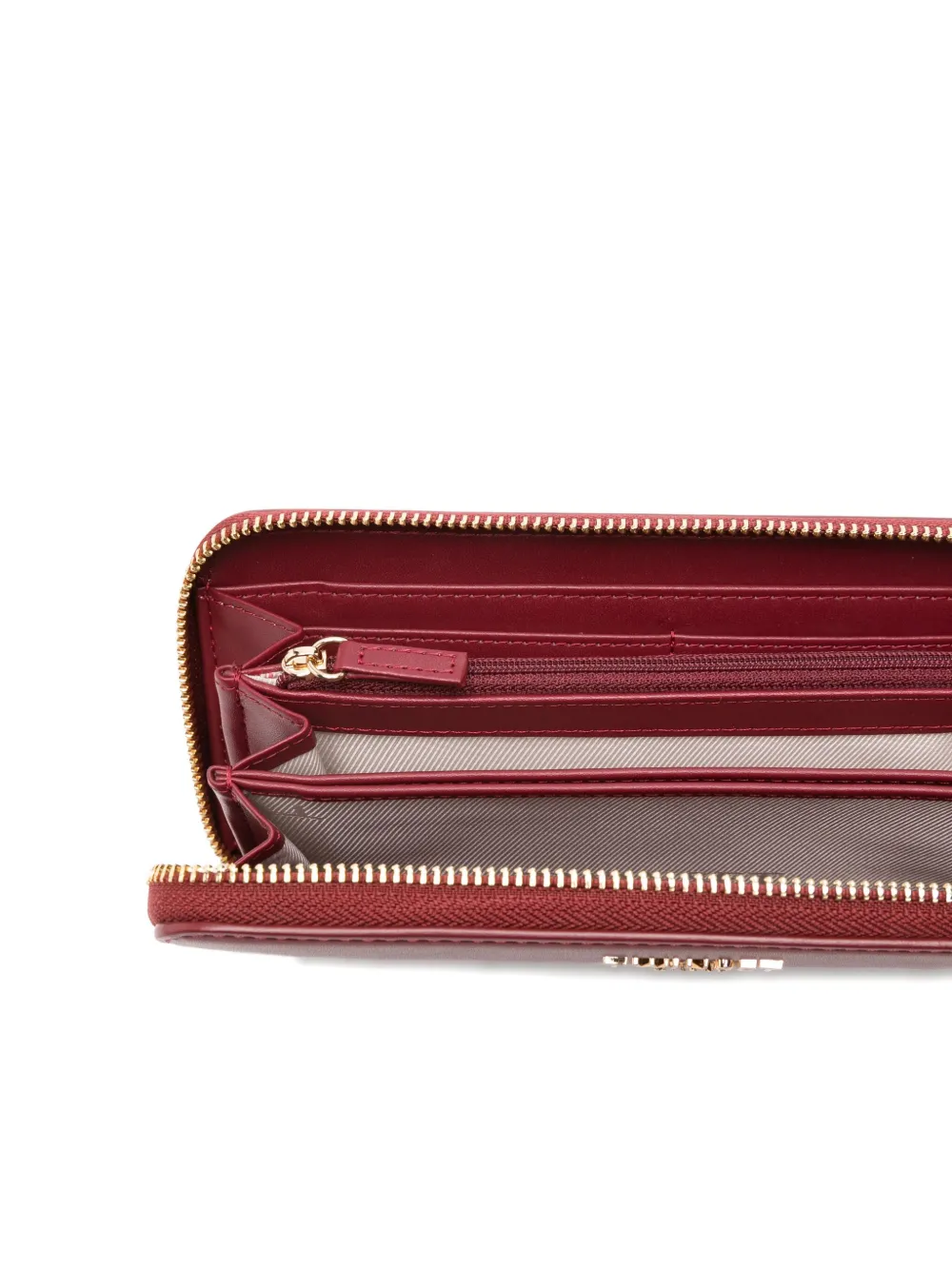 Twinset Logo-appliqué Wallet In Red