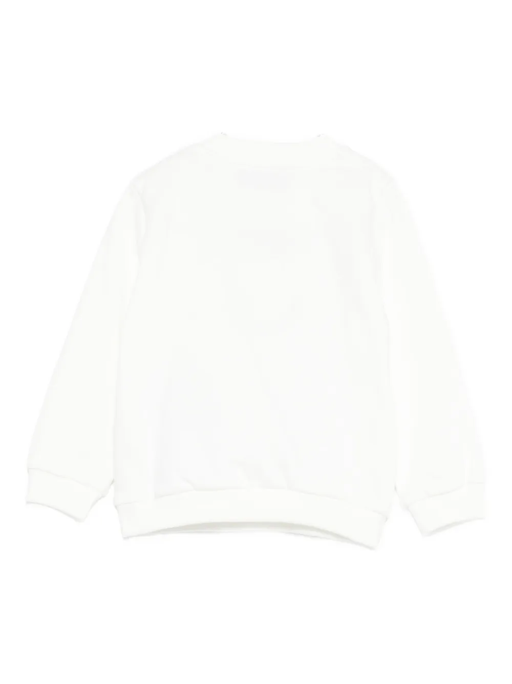 Moschino Kids Sweater met teddybeerprint Wit