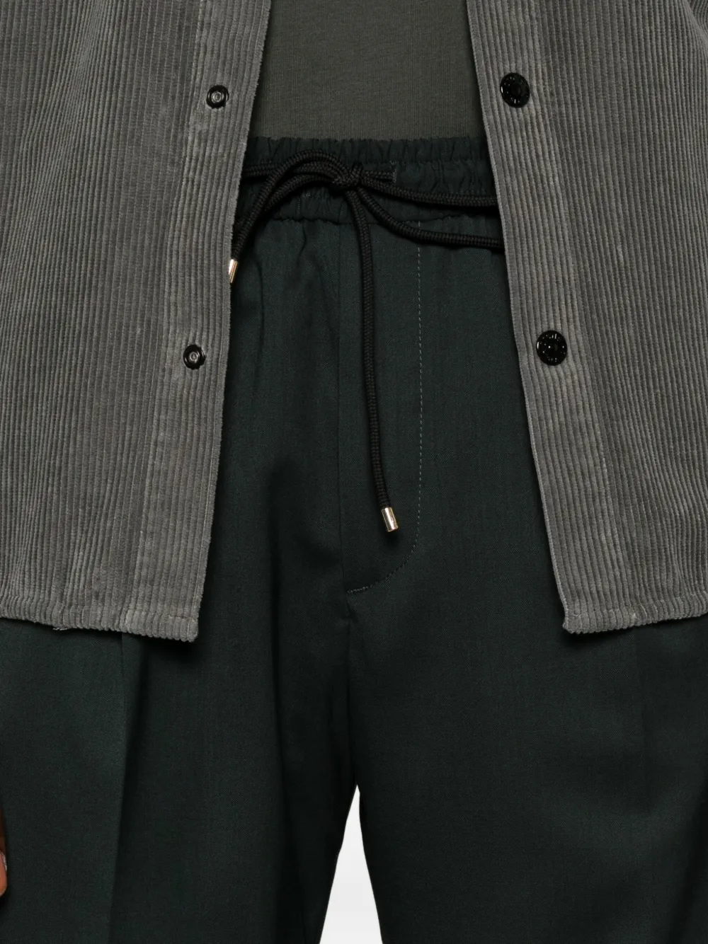 Briglia 1949 Broek met toelopende pijpen Groen