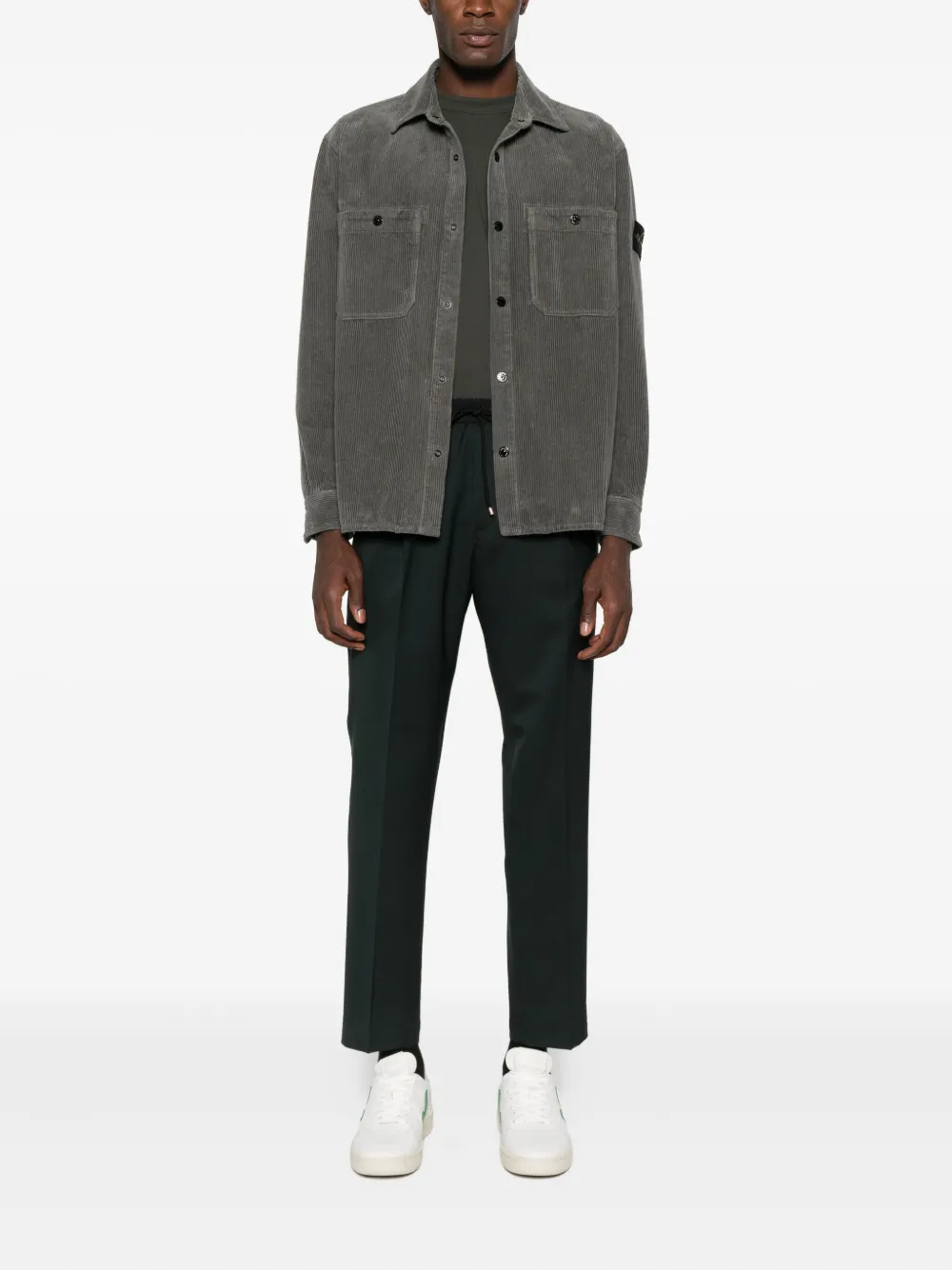 Briglia 1949 wool tapered trousers - Groen