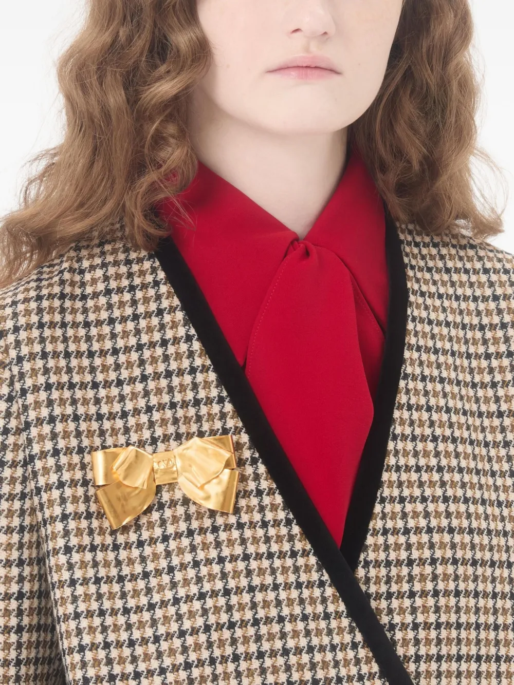 Valentino Garavani Trop Chou broche met strik - Goud