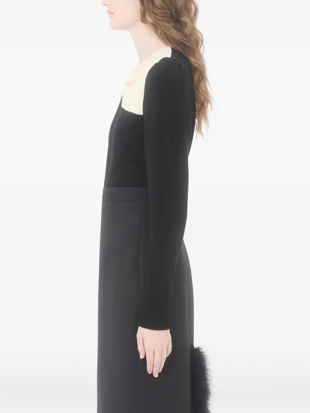 Valentino Garavani Wollen trui met strik Zwart