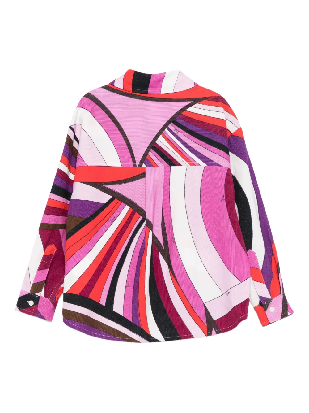 Pucci Junior Geometric-print Shirt In Multi