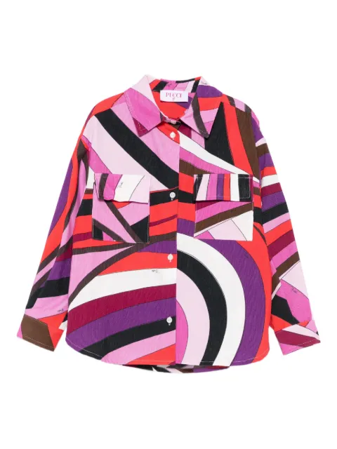 PUCCI Junior geometric-print shirt